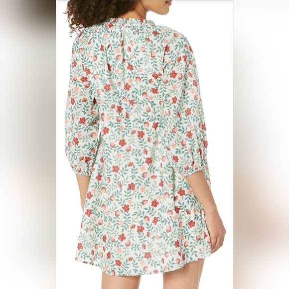 Draper James Kellie Babydoll Dress In Strawberry Fields Size M - Picture 2 of 8